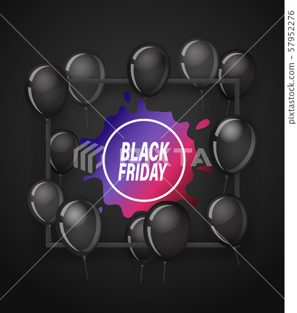 Black friday sale banner template 57952276
