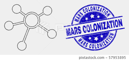 Vector Pixelated Links Icon and Scratched Mars Colonization Watermark Vector Pixelated Links Icon and Scratched Mars Colonization Watermark 57953895