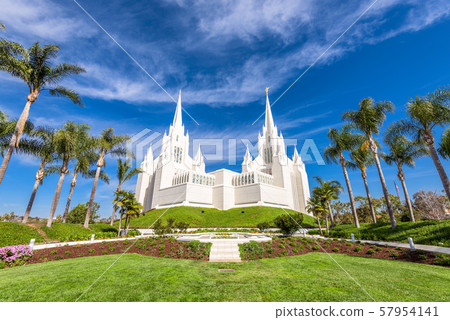 The San Diego California Mormon Temple. The San Diego California Mormon Temple. 57954141