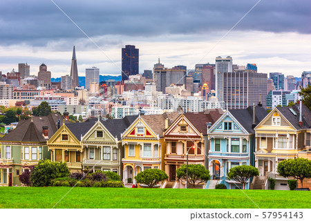 San Francisco, California, USA from Alamo Square San Francisco, California, USA from Alamo Square 57954143