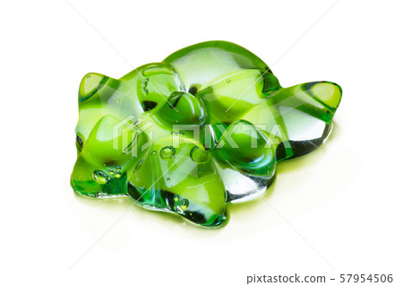 Cream gel transparent cosmetic sample texture with bubbles isolated on white background. Cosmetic Cream gel transparent cosmetic sample texture with bubbles isolated on white background. Cosmetic 57954506