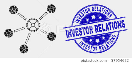 Vector Dot Gear Links Icon and Grunge Investor Relations Watermark Vector Dot Gear Links Icon and Grunge Investor Relations Watermark 57954622