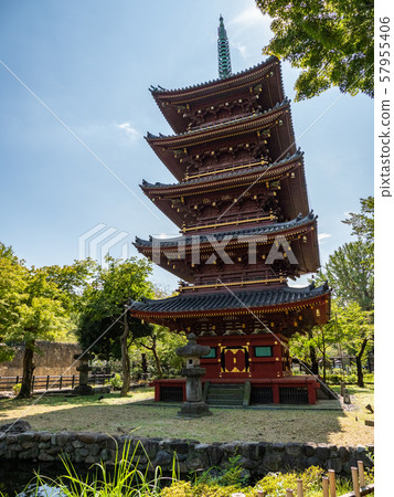 Old Kanonaga-ji 5-storied pagoda Old Kanonaga-ji 5-storied pagoda 57955406