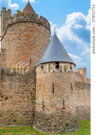 Medieval Castle Carcassonne in the South of France 57955752
