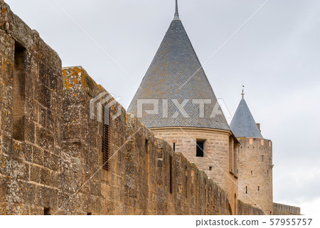Medieval Castle Carcassonne in the South of France 57955757