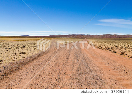 Bolivian dirt road view,Bolivia 57956144