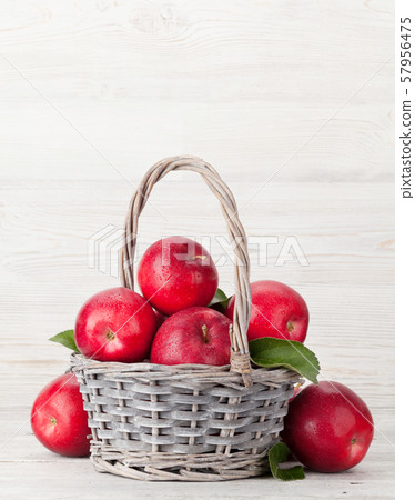 Ripe red apples Ripe red apples 57956475