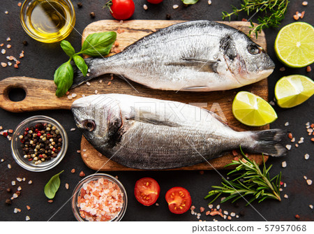 Fresh fish dorado 57957068