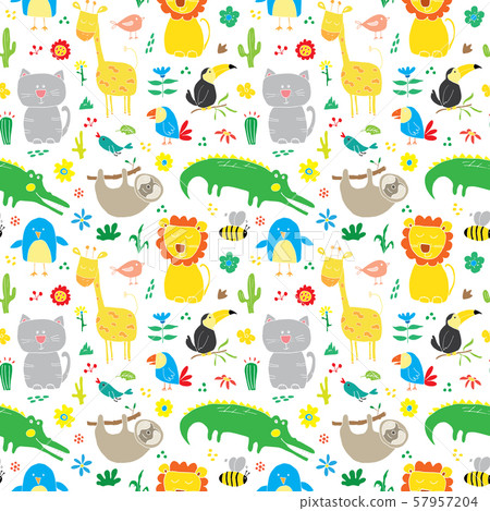 Cartoon Pattern - Exquisite Cartoon Pattern Background Pattern 01 ...