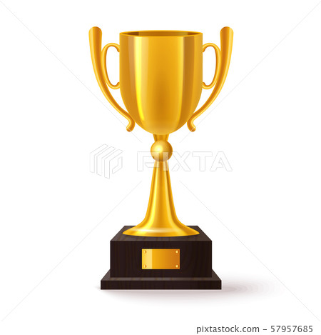 Isolated realistic cup for award ceremony Isolated realistic cup for award ceremony 57957685