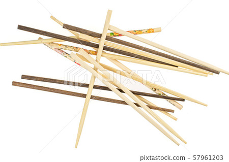 Asian chopsticks isolated on white Asian chopsticks isolated on white 57961203