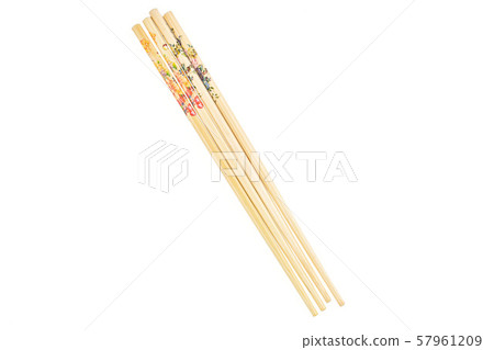Asian chopsticks isolated on white Asian chopsticks isolated on white 57961209