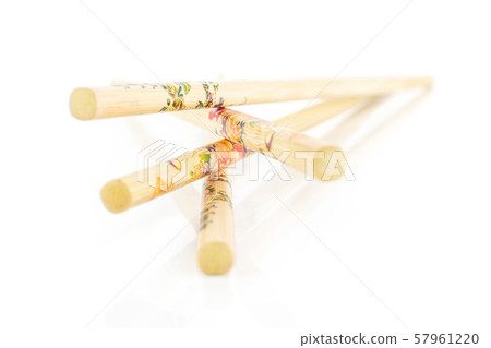 Asian chopsticks isolated on white Asian chopsticks isolated on white 57961220