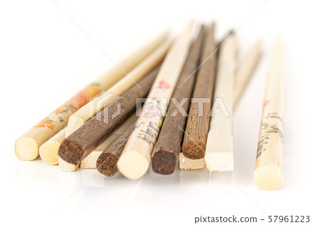 Asian chopsticks isolated on white Asian chopsticks isolated on white 57961223