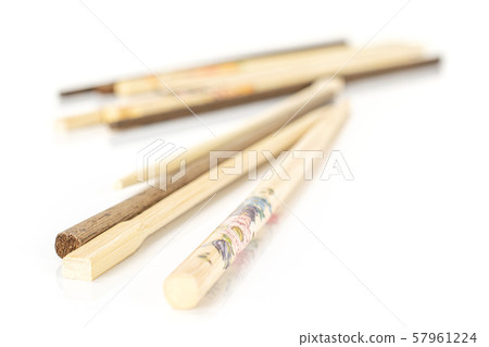 Asian chopsticks isolated on white Asian chopsticks isolated on white 57961224