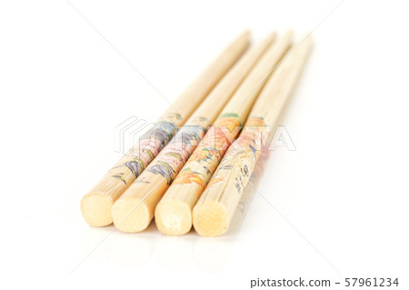 Asian chopsticks isolated on white Asian chopsticks isolated on white 57961234