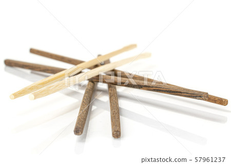 Asian chopsticks isolated on white 57961237