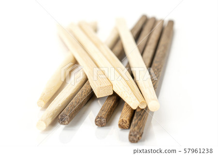 Asian chopsticks isolated on white 57961238