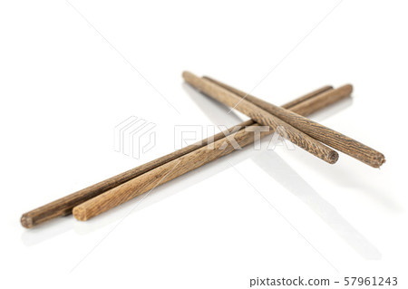 Asian chopsticks isolated on white Asian chopsticks isolated on white 57961243