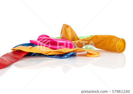 Colorful balloons isolated on white Colorful balloons isolated on white 57961280