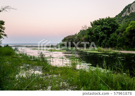 Beach near city of Olympos 57961878
