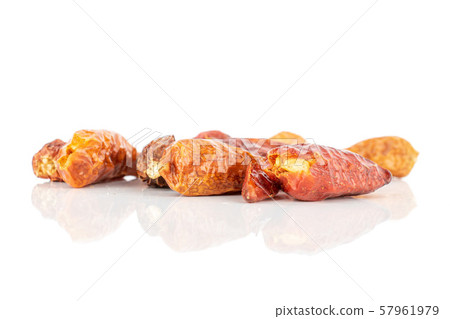 Dry red pepperoncino pepper isolated on white Dry red pepperoncino pepper isolated on white 57961979