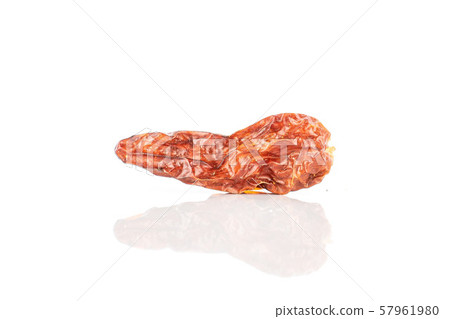 Dry red pepperoncino pepper isolated on white Dry red pepperoncino pepper isolated on white 57961980