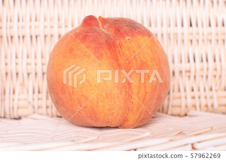 Fresh fuzzy peach with braided rattan 57962269