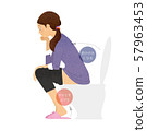 Defecation posture 57963453
