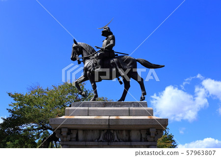 Miyagi Prefecture Sendai City Aoba Castle Date Masamune Miyagi Prefecture Sendai City Aoba Castle Date Masamune 57963807