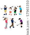 Golf illustration assortment 57965350