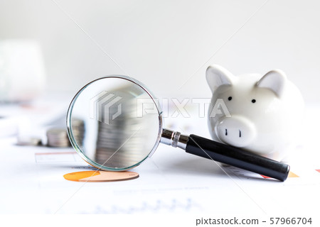 Piggy bank saving and investment with statistics Piggy bank saving and investment with statistics 57966704
