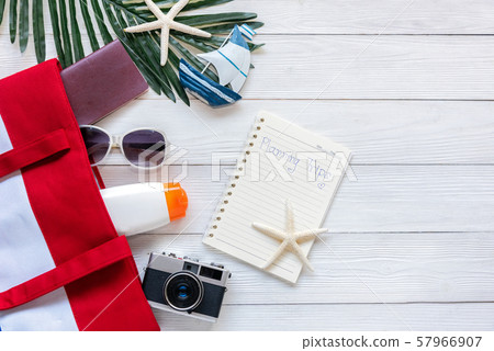Travel Plan. Traveler planning trips summer  57966907
