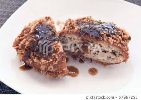 Menchi Menchikatsu, deep-fried food, fried sauce, food, side dish, side dishes 57967255