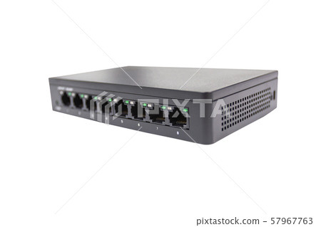 Black switch 8 port gigabit isolated white 57967763