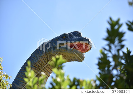 Park with dinosaurs Park with dinosaurs 57968364