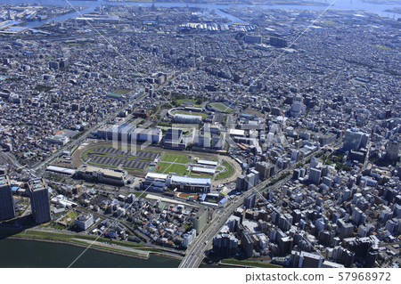 Around Kawasaki Racetrack / Aerial Around Kawasaki Racetrack / Aerial 57968972