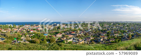 Panoramic top view of the industrial district of 57969089