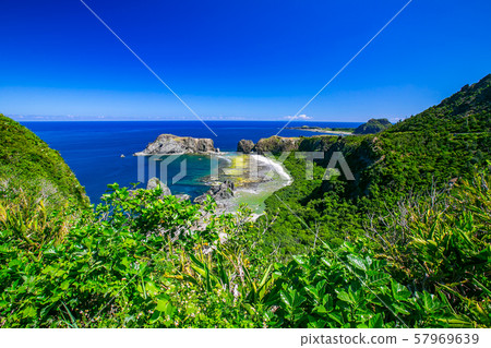 臺灣綠島自然景觀Asia Taiwan green island natural landscape 57969639