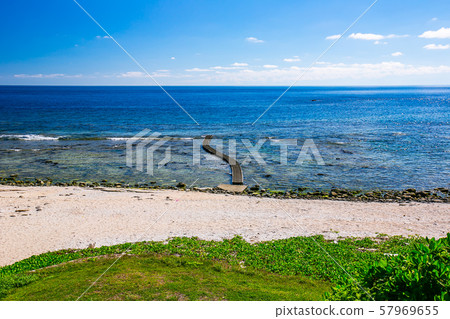 臺灣綠島自然景觀Asia Taiwan green island natural landscape 57969655