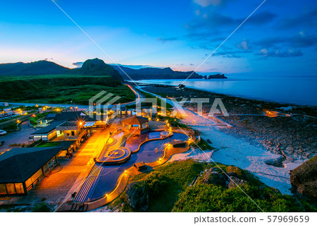 臺灣綠島自然景觀Asia Taiwan green island natural landscape 臺灣綠島自然景觀Asia Taiwan green island natural landscape 57969659