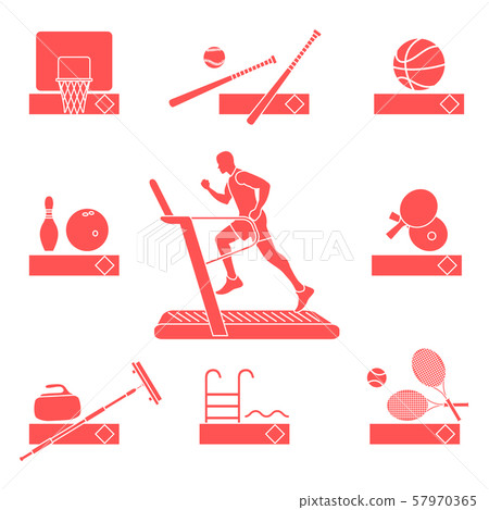 Time to fitness and sports Healthy lifestyle. 57970365