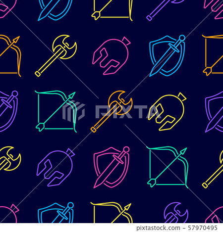 Vector seamless pattern background icon - Stock Illustration [57970495 ...
