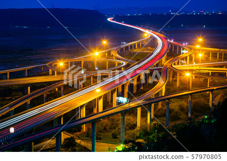 臺灣臺中交通景觀Asia Taiwan Taichung traffic landscape 57970805