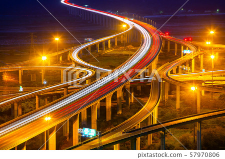 臺灣臺中交通景觀Asia Taiwan Taichung traffic landscape 57970806