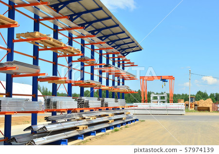 Warehouse Cantilever Racking Systems for storage Aluminum Pipe or profiles Warehouse Cantilever Racking Systems for storage Aluminum Pipe or profiles 57974139