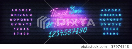 Followers Thank You neon.Social media template followers milestone. Congratulation design Followers Thank You neon.Social media template followers milestone. Congratulation design 57974548