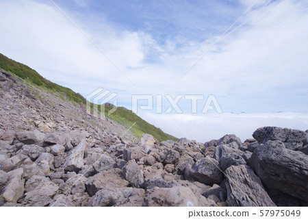 從天狗原到白馬Norikura的山間小道（白馬山脈，北長崎，長野） 57975049