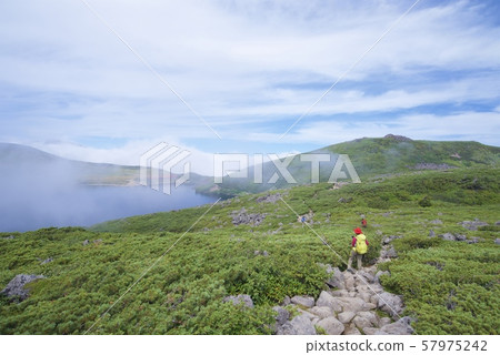 Scenery around Hakuba Oike (Hakuba mountain range, Kita-Azumi, Nagano) Scenery around Hakuba Oike (Hakuba mountain range, Kita-Azumi, Nagano) 57975242