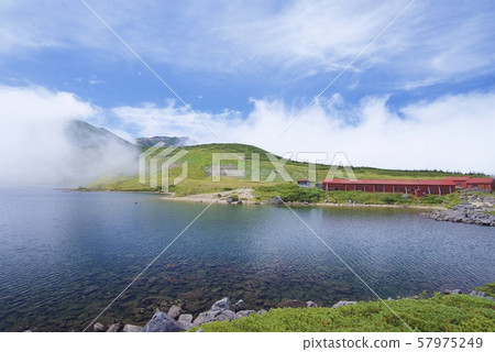 白馬大池周圍的風景（白馬山脈，長野縣北Azumi） 57975249